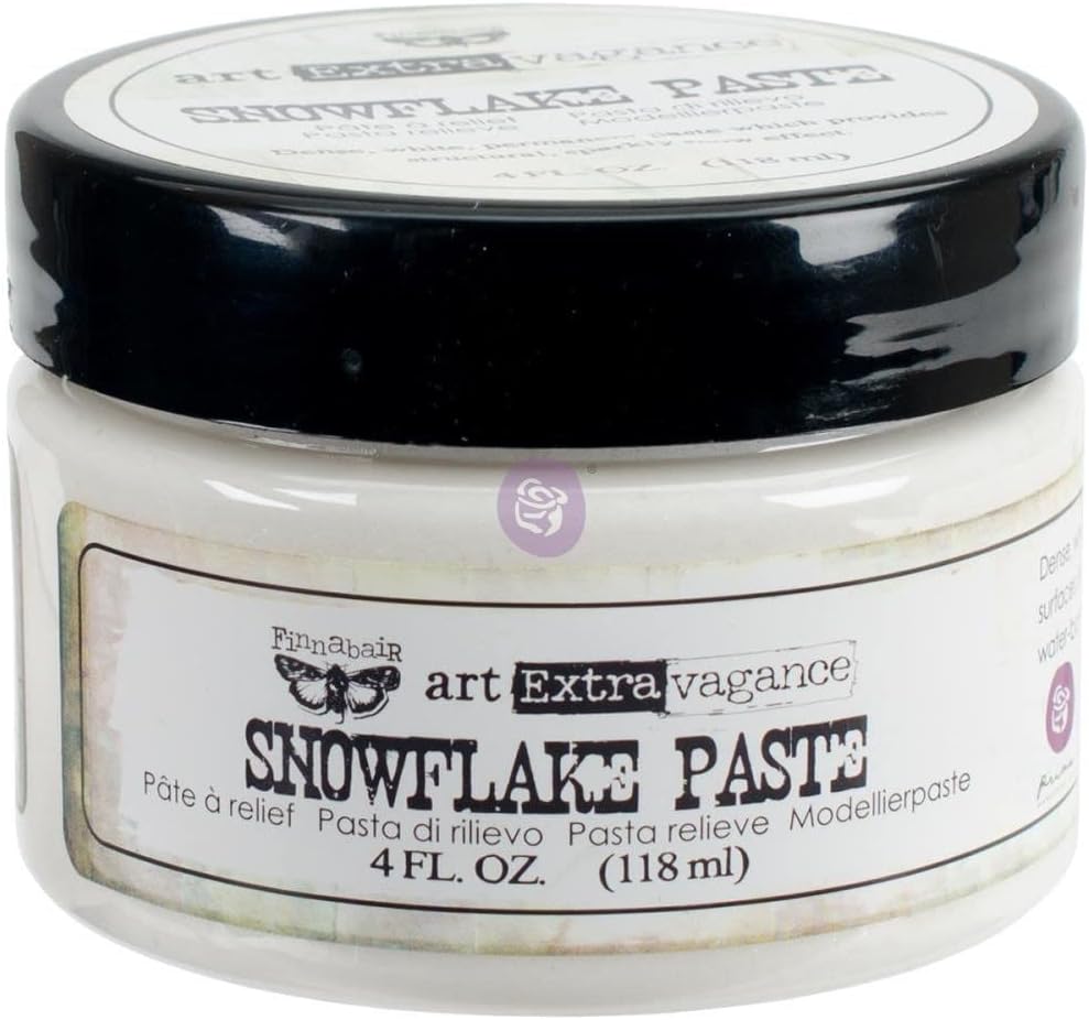 Prima - Finnabair - Art Extravagance - SNOWFLAKE PASTE - 4 OZ #962906