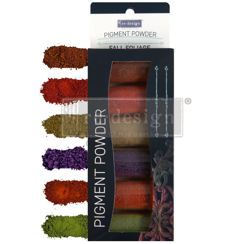 ReDesign with Prima FALL FOLIAGE Decor Pigment Powder Set 6 colors - #639099