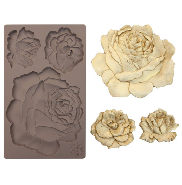 ETRUSCAN ROSE - Re-DESIGN Prima Decor Moulds Molds Food Safe Resin  #640989