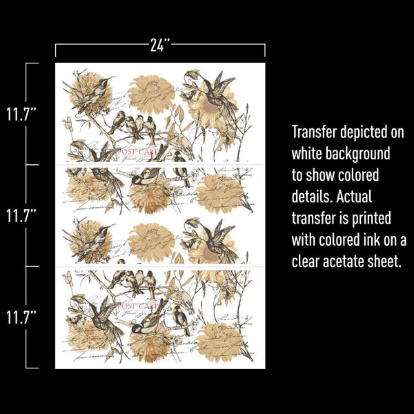 Re-design with Prima VINTAGE RUSTIC Fall Autumn Decor Transfer 24"x35" #646431