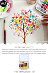 Prima Marketing Art Philosophy WATERCOLOR CONFETTI SET 24 Colors #642440