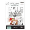 Re-Design with Prima Christmas SANTA'S HELPER TAGS Decor Stamps Clear Stamps 8.5x11 #670337