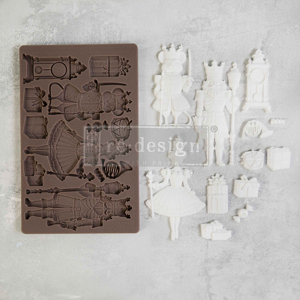 Re-Design with Prima NUTCRACKER PARTY Moulds - Food Safe Heat Resistant Resin 5X8 #672058