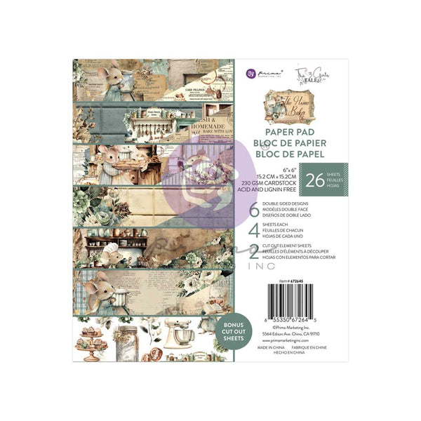 Prima THE HOME BAKER Collection 6X6 Paper Pad #672645