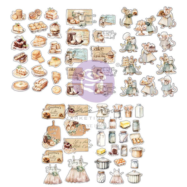 Prima THE HOME BAKER Collection Stickers 5 sheets #672690