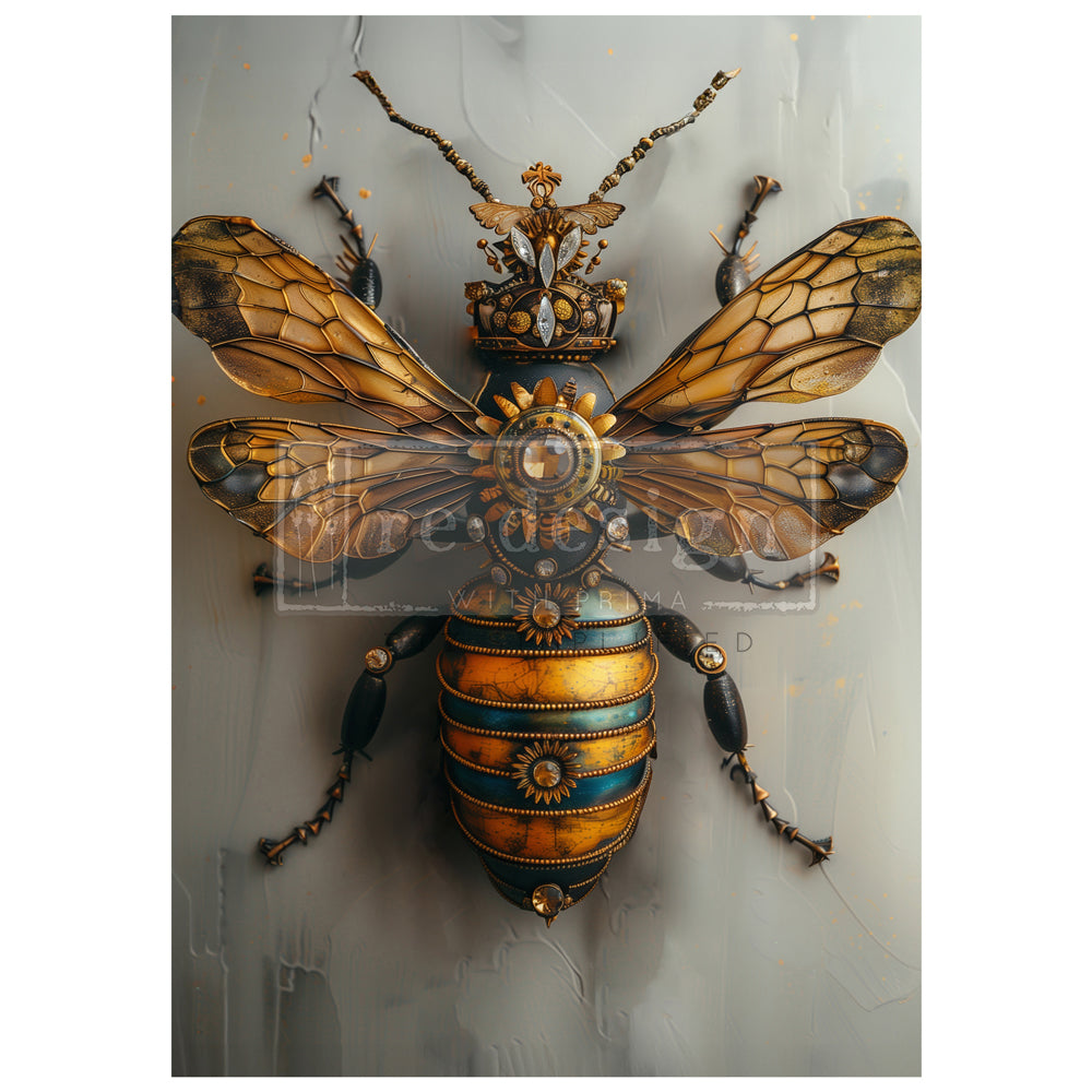 Re-Design with Prima GEARSPRING HONEYBEE A1 Decoupage FIBER 23.4