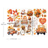 Re-design with Prima AUTUMN SPENDOR 6X12 Decor Transfers 3 sheets #673666