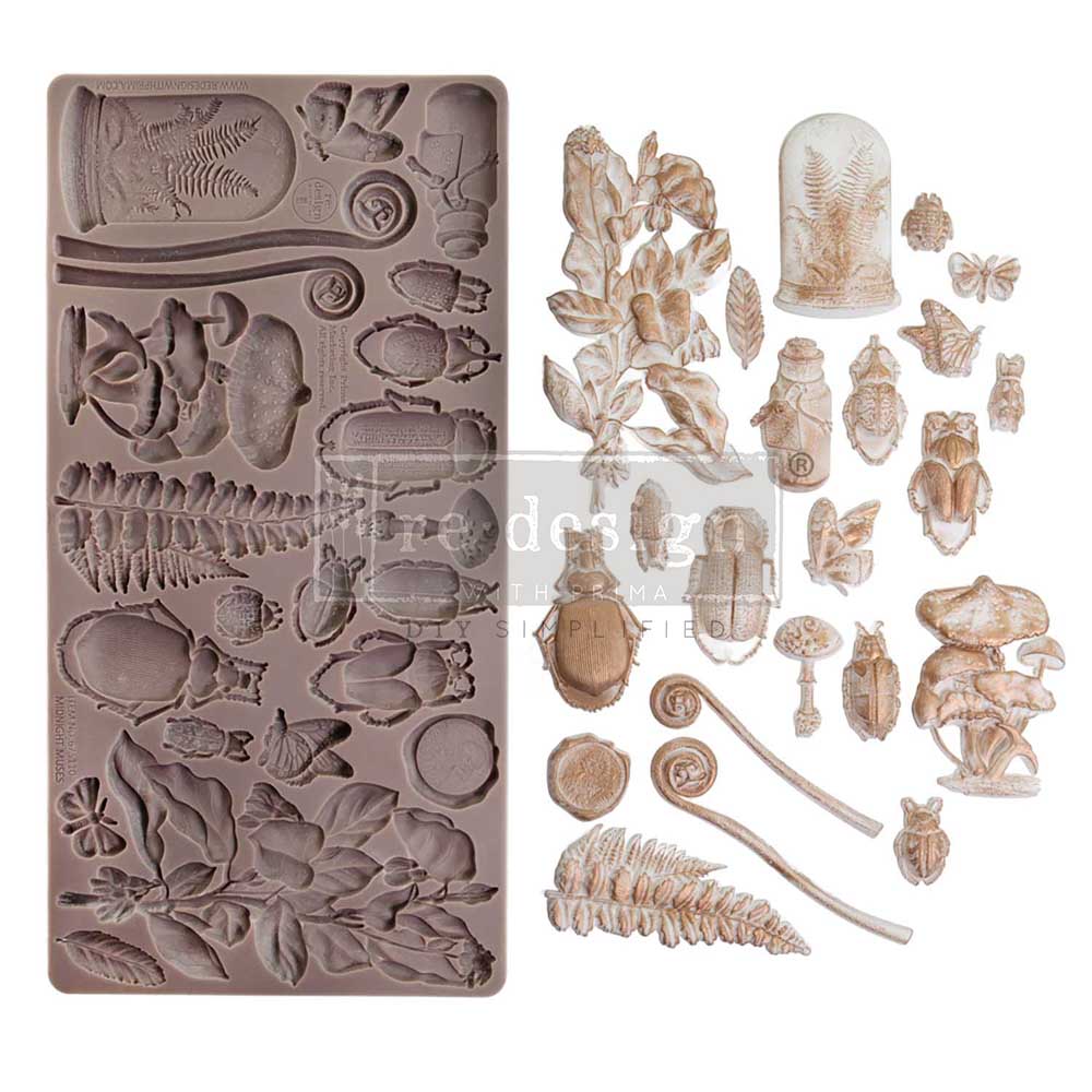 Re-Design with Prima MIDNIGHT MUSES Decor Moulds Food Safe 5X10 Resin #675110 Limited Edition