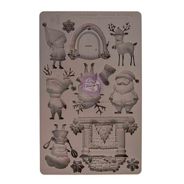 Prima TWINKLE & TREATS Christmas Silicone Moulds Molds 5" x 8" #680220