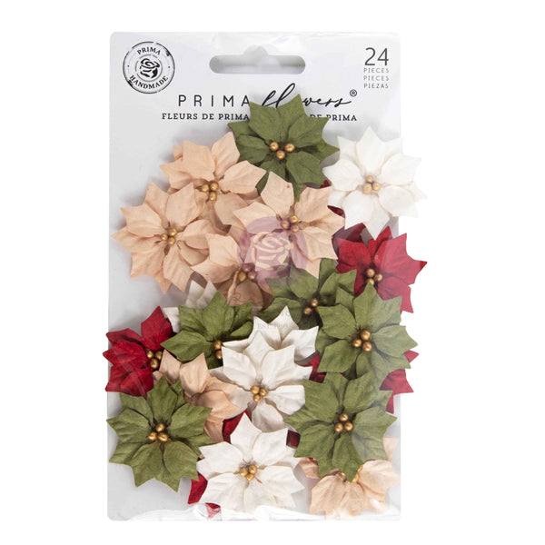 Packaged floral embellishments with Prima branding on a white background