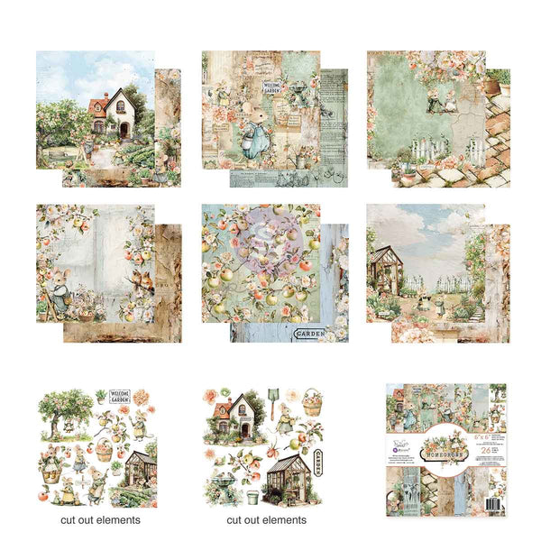 Prima HOMEGROWN Collection 6X6 Paper Pad 26 SHEETS #683399