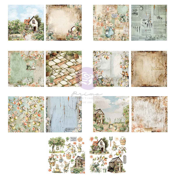 Prima HOMEGROWN Collection 6X6 Paper Pad 26 SHEETS #683399