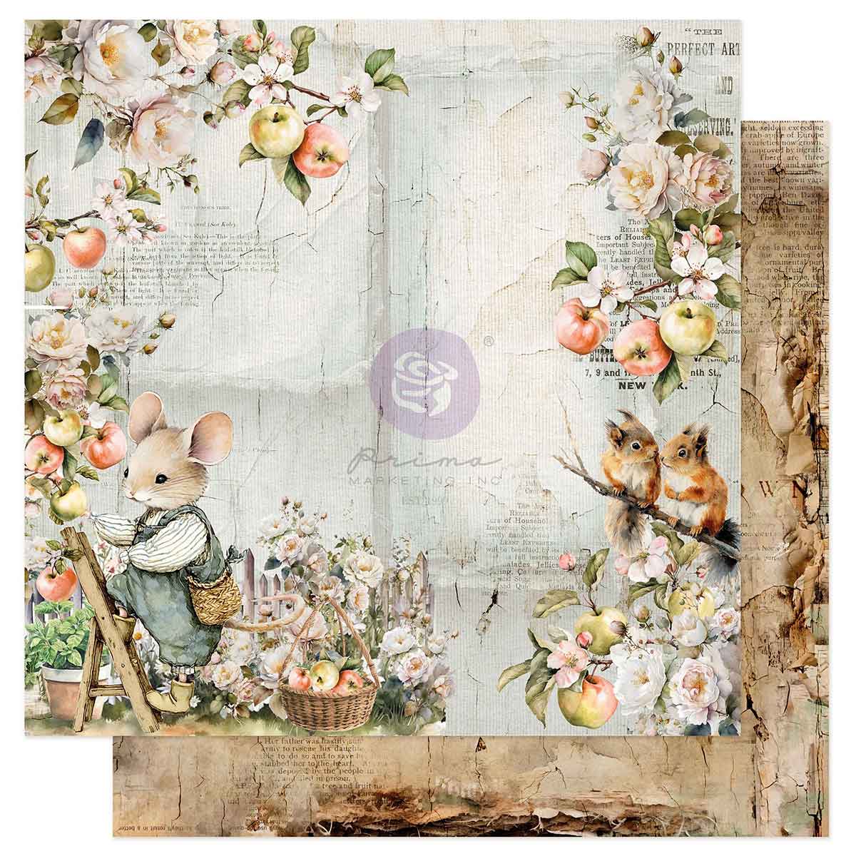 Prima HOMEGROWN Collection 12x12 Paper Pad 14 Sheets #683382