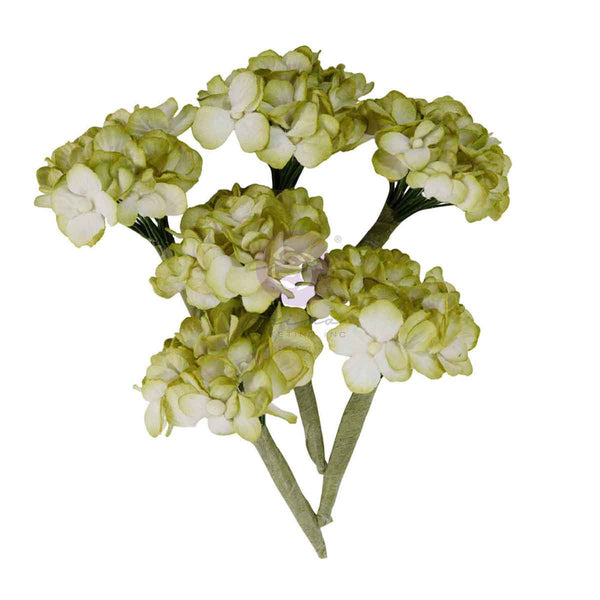 Prima HOMEGROWN Collection GARDEN HYDRANGEA MIST Flowers 6 pcs #683658