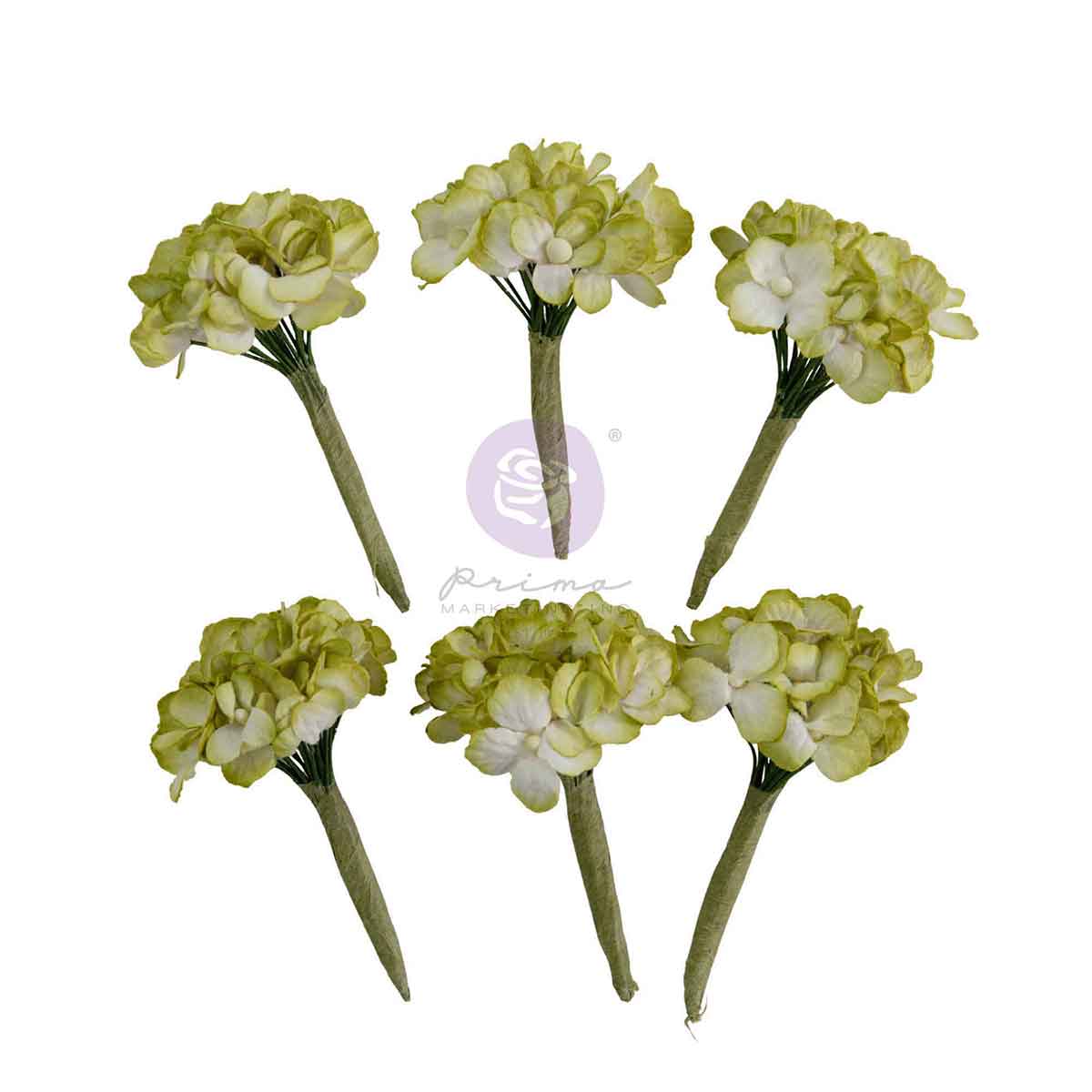 Prima HOMEGROWN Collection GARDEN HYDRANGEA MIST Flowers 6 pcs #683658
