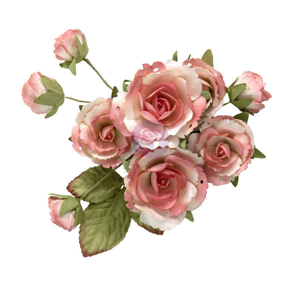Prima HOMEGROWN Collection GARDEN ROSE BLUSH Flowers 10 pcs #683672