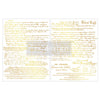 Re-design with Prima GILDED NOEL SCRIPT 8.5 x 11 Middy Gold FOIL Transfers 2 sheets #684150 Limited Edition