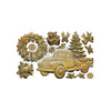 ReDesign with Prima COUNTRY CHRISTMAS DELIVERY Moulds Food Safe Heat Resistant Resin 5X8" #684471