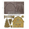 ReDesign with Prima HOMESTEAD HOLIDAY Christmas Moulds Food Safe Heat Resistant Resin 5X8" #684525