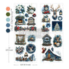 Re-design with Prima QUIET COUNTRY BLUE Christmas 8.5 x 11 Middy Transfers 3 sheets + BONUS Sheet #684587 Limited Edition