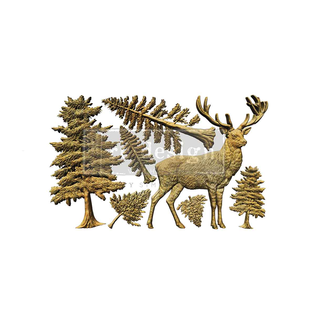 ReDesign with Prima STAG of the HIGHLANDS Christmas Moulds Food Safe Heat Resistant Resin 5X8