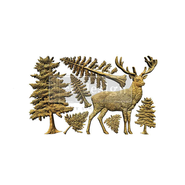 ReDesign with Prima STAG of the HIGHLANDS Christmas Moulds Food Safe Heat Resistant Resin 5X8" #684778