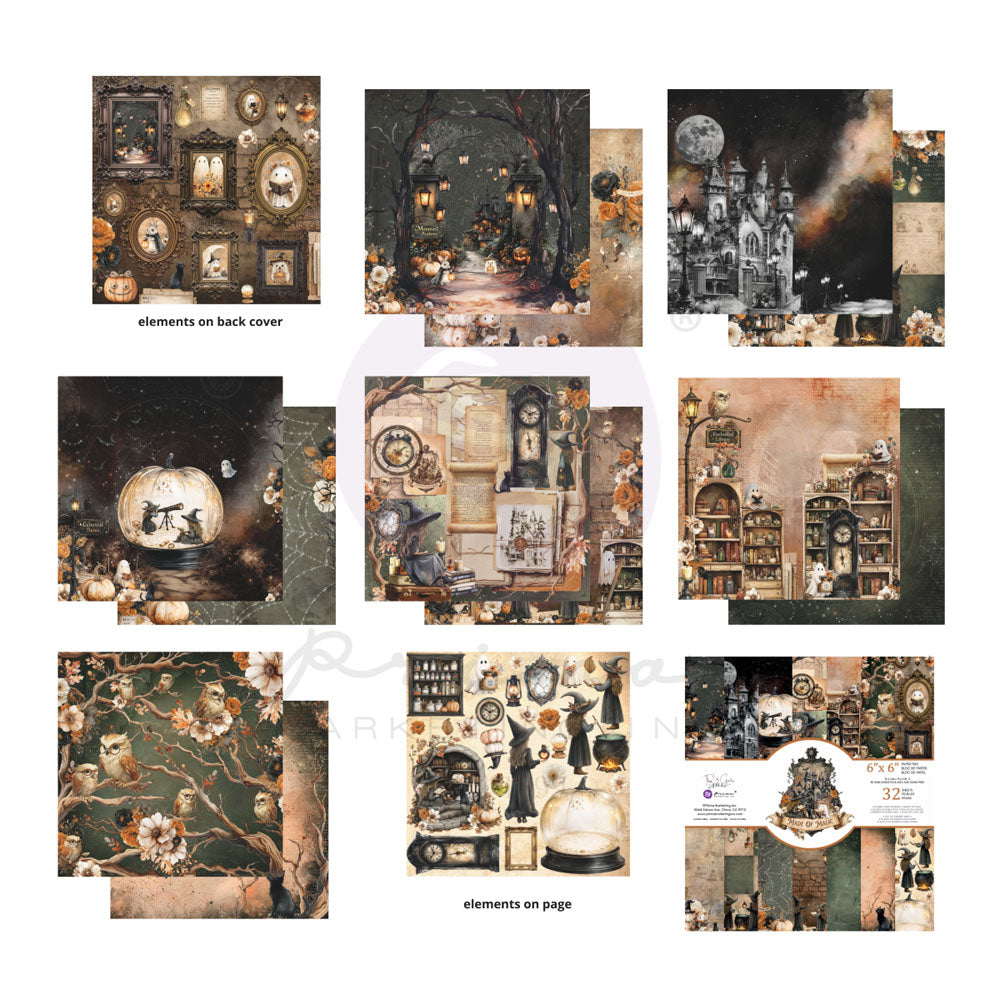 Prima 3 Girls Tales - MADE of MAGIC Collection 6X6 Paper Pad 32 SHEETS #684815
