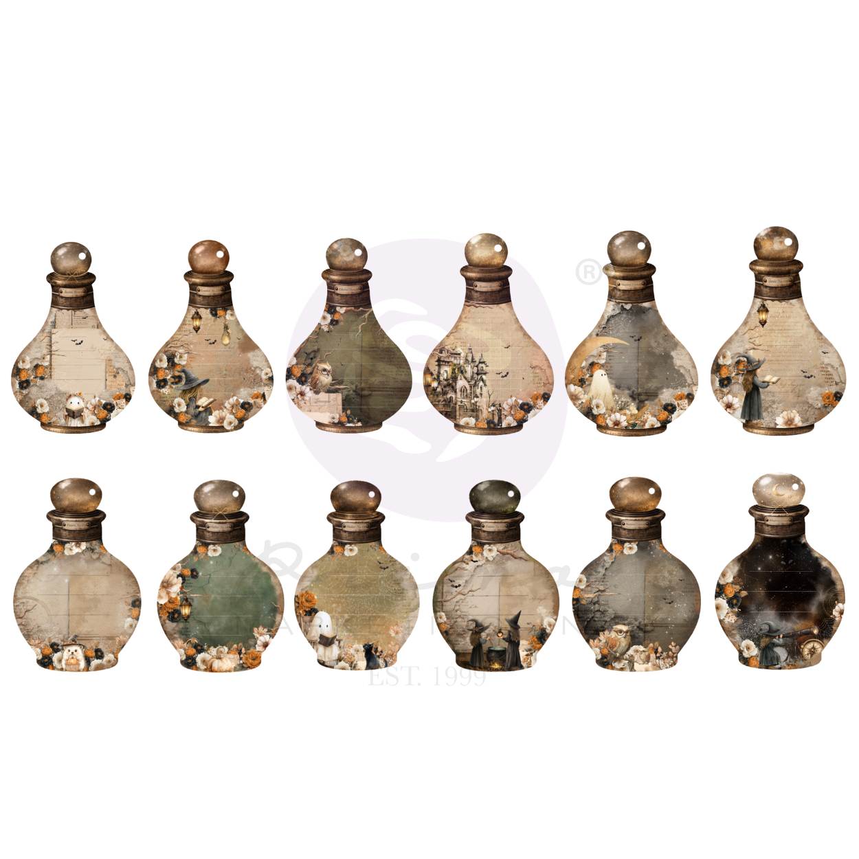 Prima - 3 Girls Tale MADE of MAGIC Potion Bottle Halloween Collection - 36 pcs #684877
