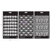 Three black and white patterned stencils with 'Finnabair' branding on a white background.