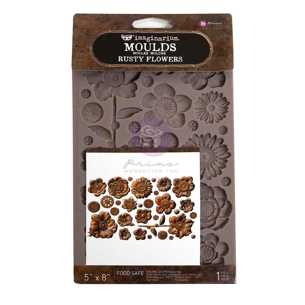 Prima Finnabair RUSTY FLOWERS Imaginarium Moulds Molds 5