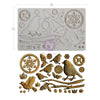 Prima Finnabair MECHANICAL ROBINS Moulds Food Safe Heat Resistant Resin 5X8" #951573