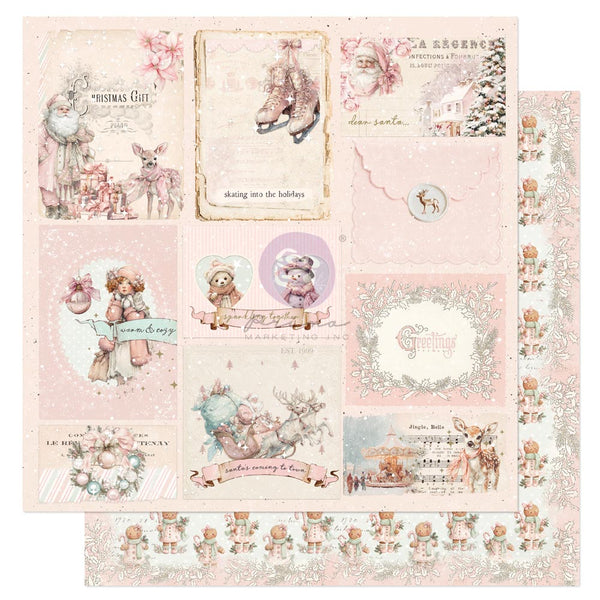 Prima CHRISTMAS BLUSH Collection 6X6 Paper Pad 32 SHEETS #982553