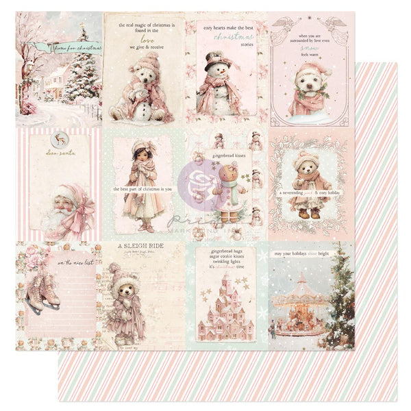 Prima CHRISTMAS BLUSH Collection 6X6 Paper Pad 32 SHEETS #982553