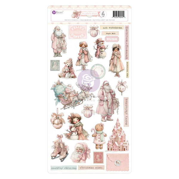 Prima CHRISTMAS BLUSH Collection Sticker Sheet #982645