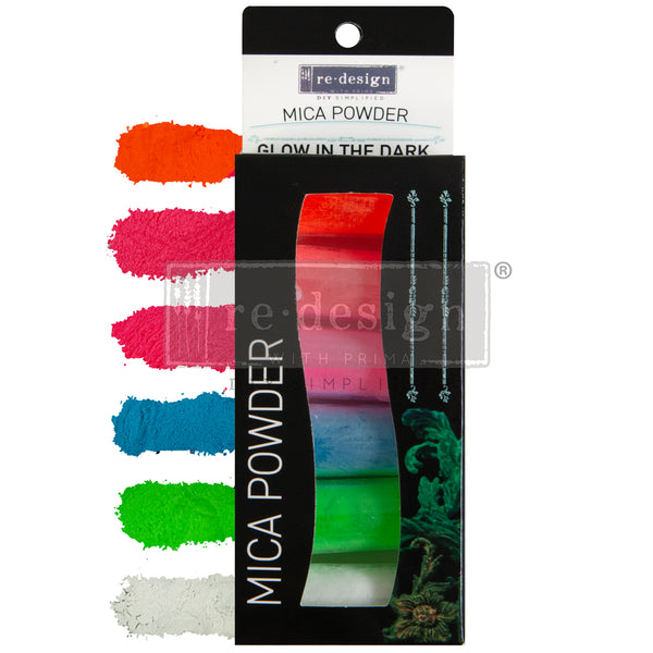 ReDesign with Prima GLOW in the DARK Decor MICA Powder Set 6 colors - #662851