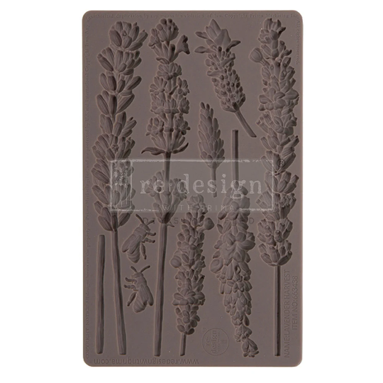 Re-design with Prima LAVENDER HARVEST Decor Moulds Molds 5X8 Resin #663438