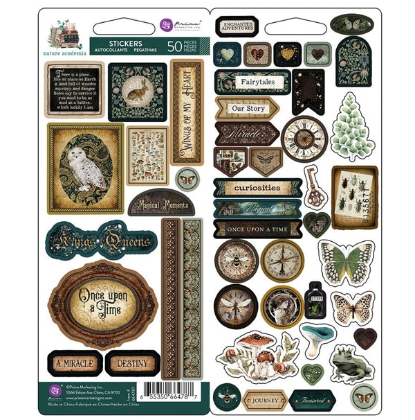 Prima NATURE ACADEMIA STICKERS 2 Sheets #664787