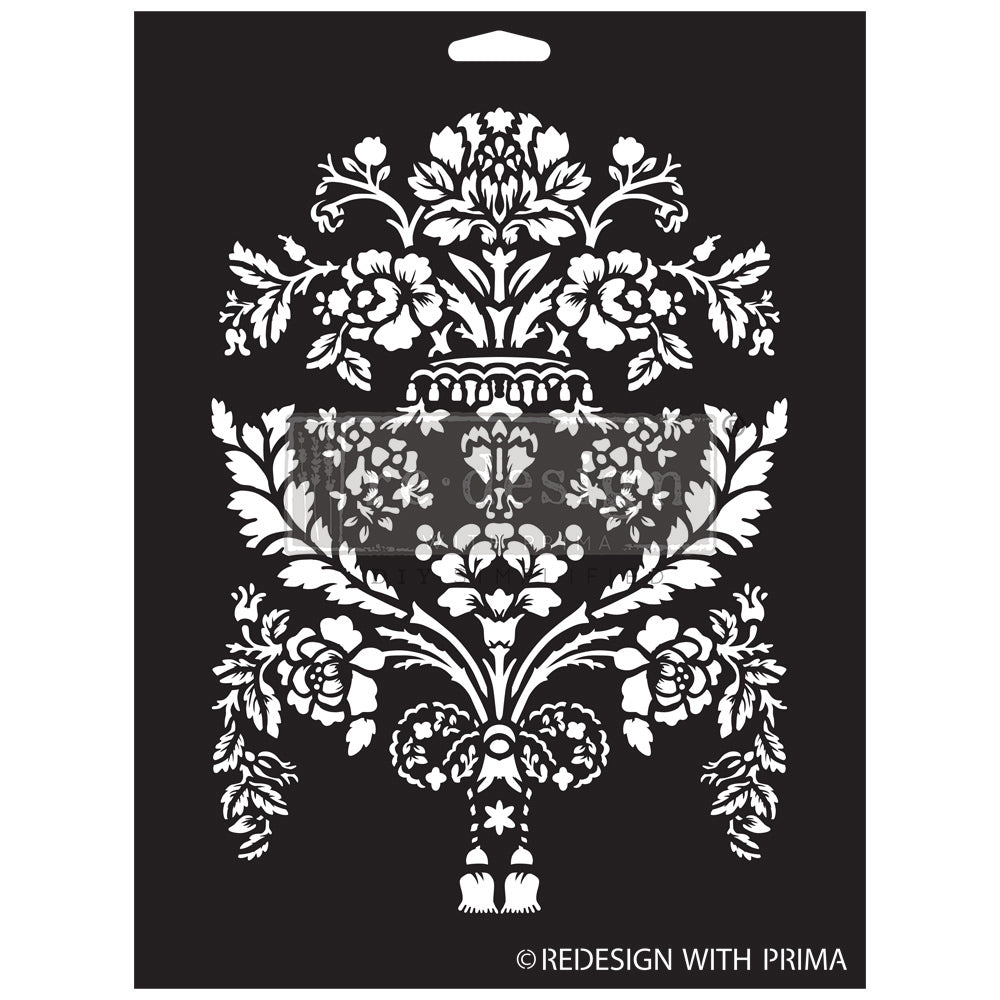 Re-Design with Prima CHAPPELLE ROYALE Petit Trianon Decor Stencil 9 x 12