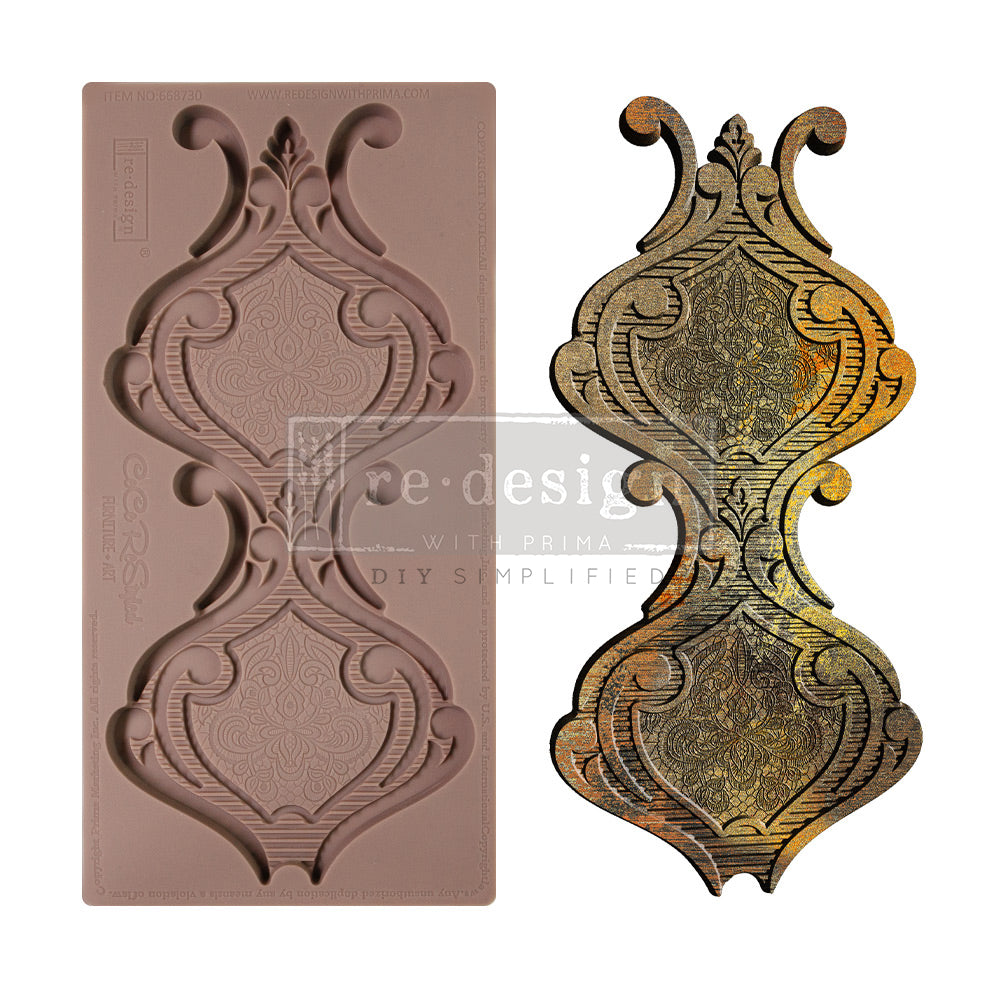 Re-Design with Prima CeCe DARLING DAMASK Silicone Moulds 5