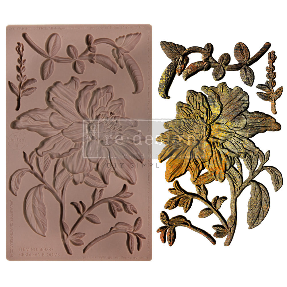 Re-Design with Prima CERULEAN BLOOMS Silicone Moulds 5