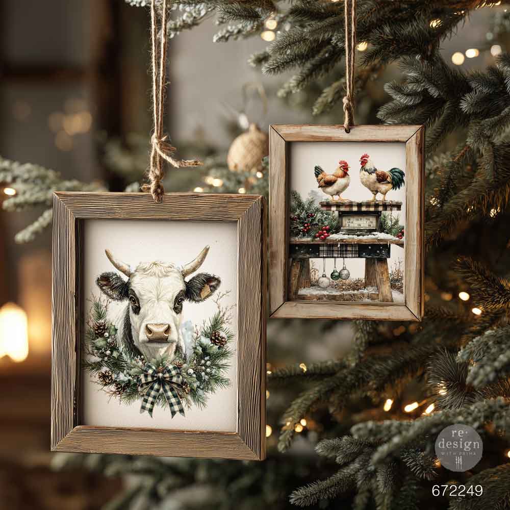 Re-design with Prima RUSTIC NOEL Christmas 8.5 x 11 Middy Transfers 3 sheets + BONUS Sheet #677954 Limited Edition
