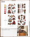 Re-design with Prima FEATHERED NOEL Christmas 8.5 x 11 Middy Transfers 3 sheets + BONUS Sheet #677961 Limited Edition