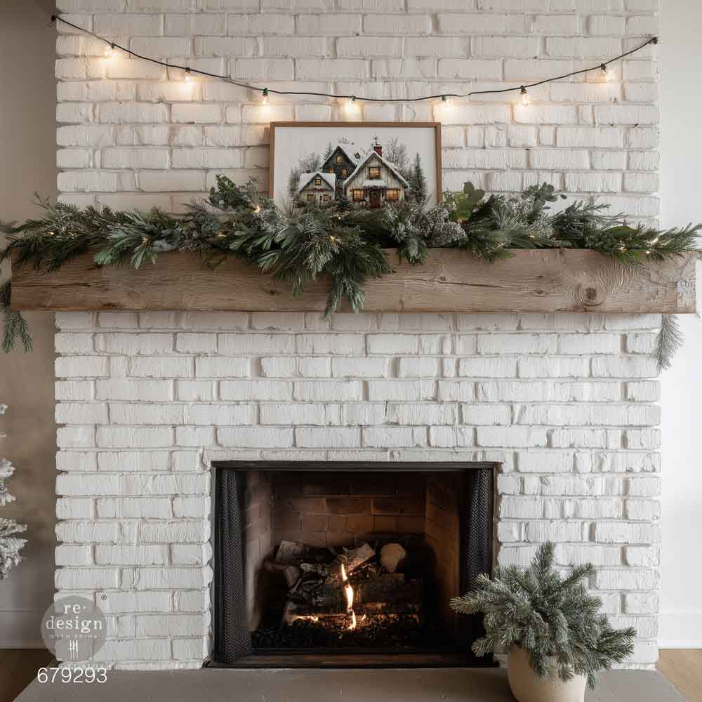 Re-Design with Prima COZY COUNTRY Christmas A3 Decoupage FIBER 2 Sheets #679293