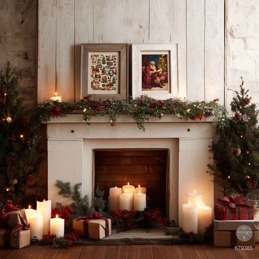 ReDesign with Prima EVERLASTING LIGHT Christmas A4 Decoupage Fiber #679385