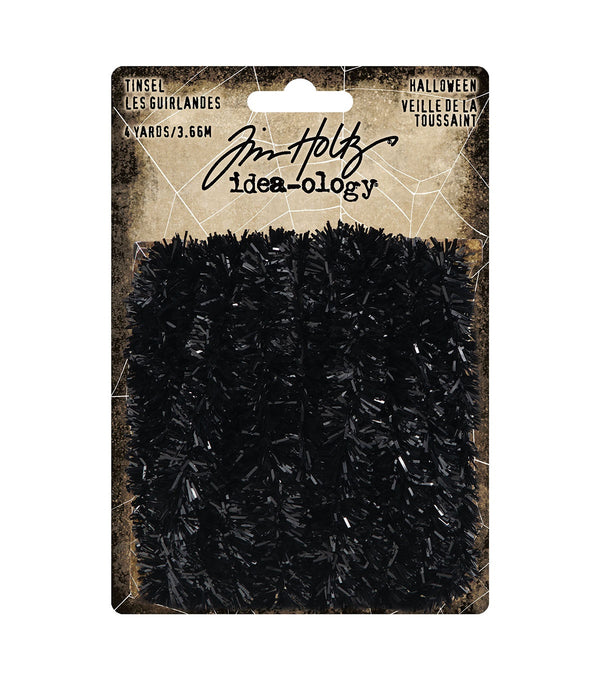 Tim Holtz idea-ology TINSEL TRIMMINGS Halloween 4 yds #TH94253