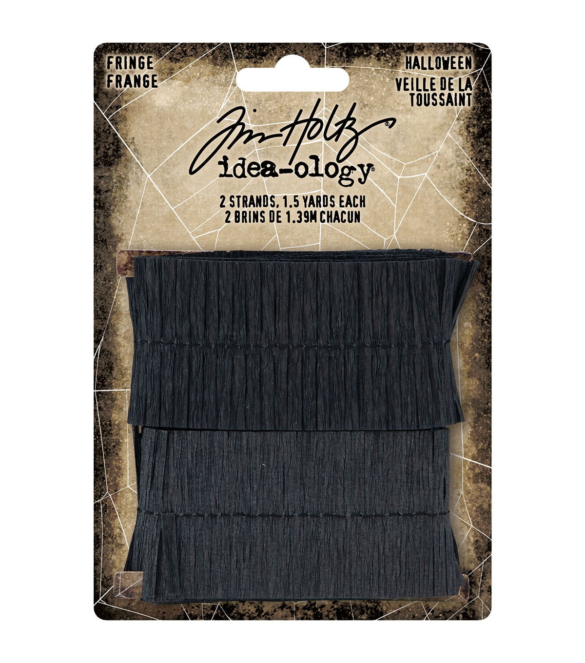 Tim Holtz idea-ology BLACK FRINGE Halloween #TH94262