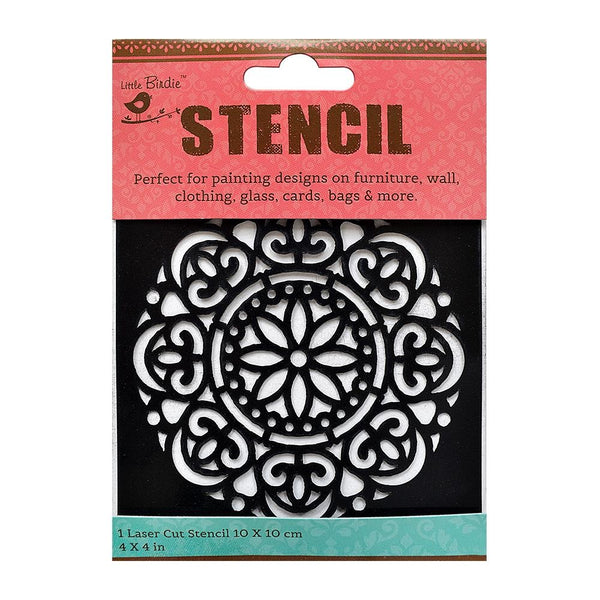 Little Birdie MANDALA EXTRAVAGANZA Stencil #680432