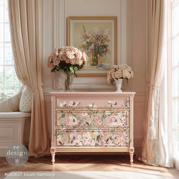 ReDesign with Prima Decor Transfer BLUSH HARMONY 24"x35" #682637
