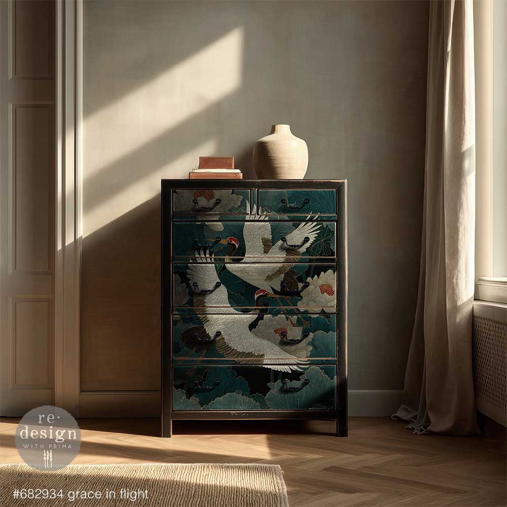 Re-Design with Prima GRACE in FLIGHT Decoupage Decor Tissue Paper 19.5