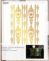 Re-design with Prima Kacha Gold Foil CHATEAU FILIGREE Decor Transfer 18"x24" #682965